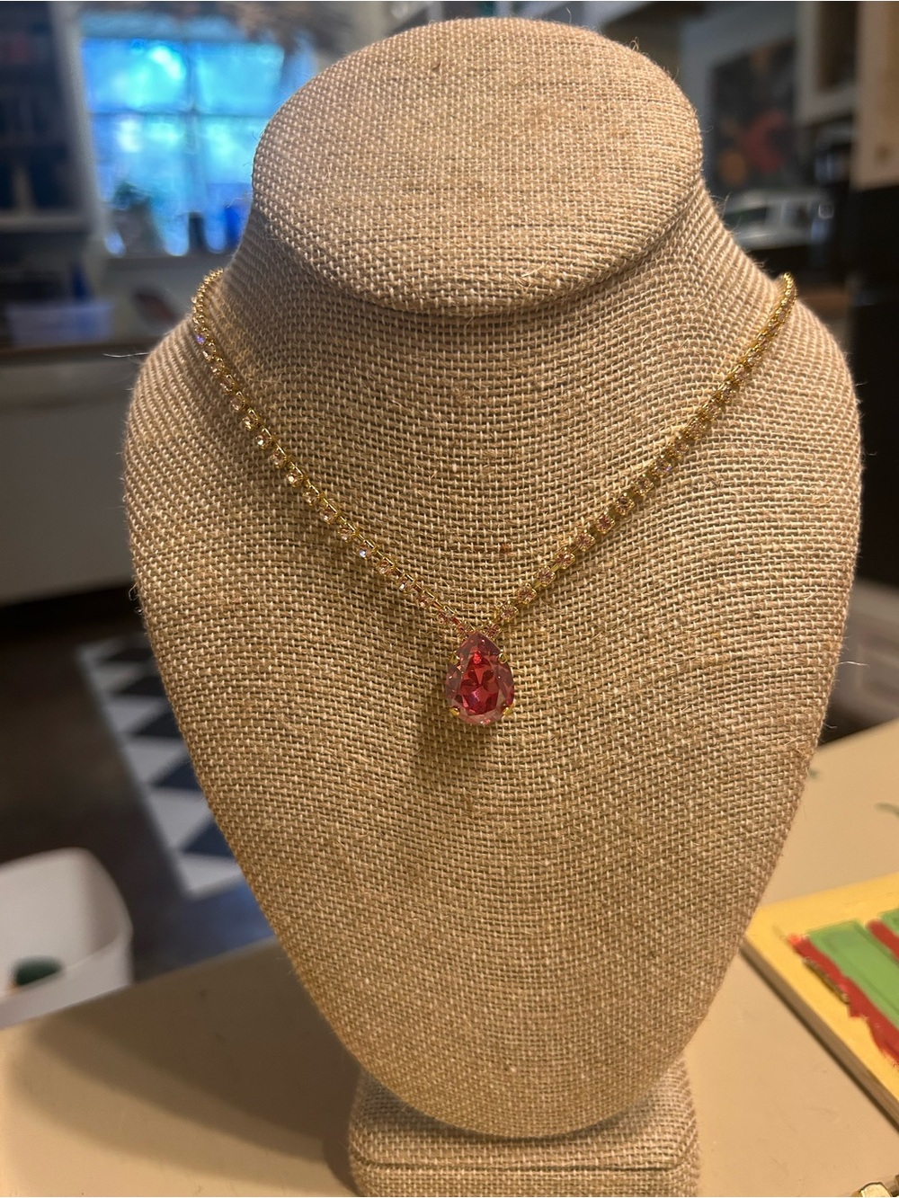 TOVA Millie necklace Gold Rose/Rose champagne